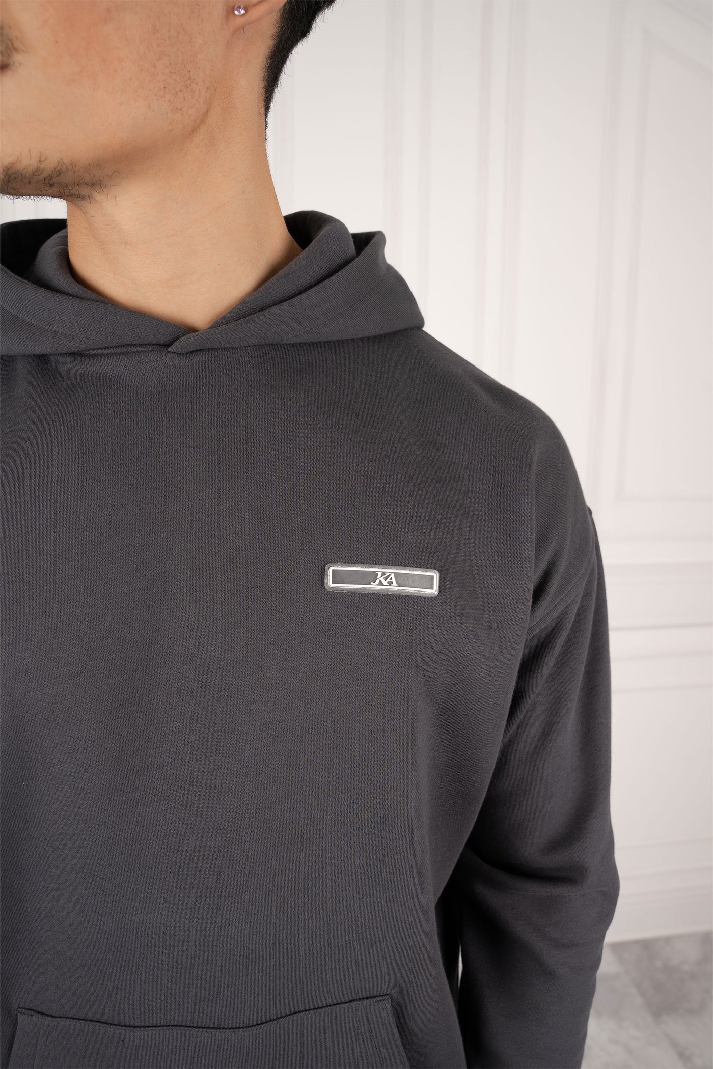 CHÁNDAL NEW YORK HOODIE - GRIS CARBÓN