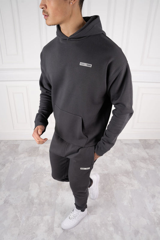 CHÁNDAL NEW YORK HOODIE - GRIS CARBÓN